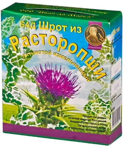 Расторопши шрот пятнистой, 100 г, сырье измельченное