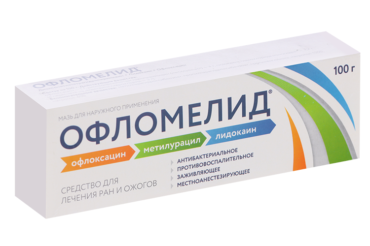 

Офломелид, 100 г, мазь для наружного применения