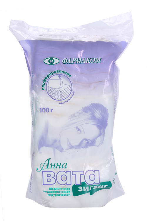 Вата н/с Зиг-Заг Анна, 100 г