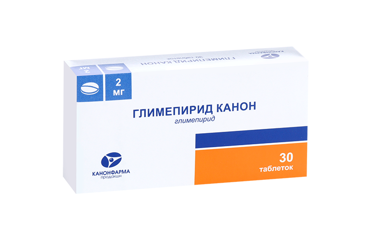 

Глимепирид Канон 2 мг, 30 шт, таблетки
