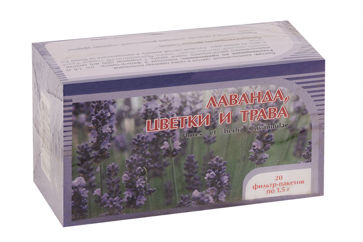 Лаванда цветки и трава, 1,5 г, 20 шт, ф/п