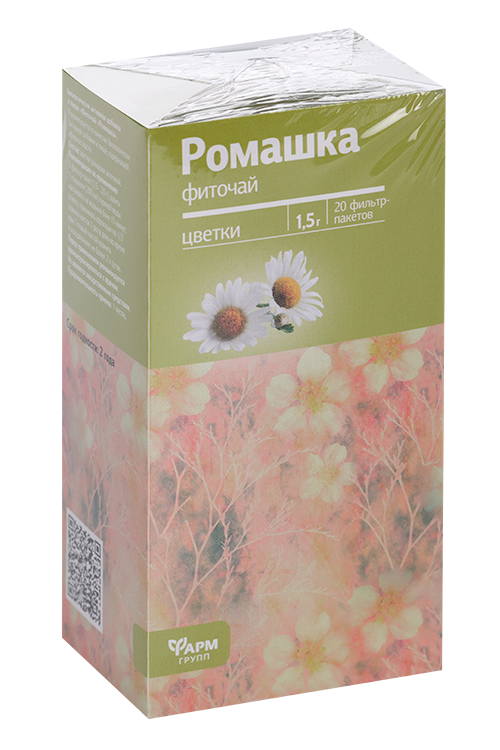 

Фиточай Ромашка, 1,5 г, 20 шт