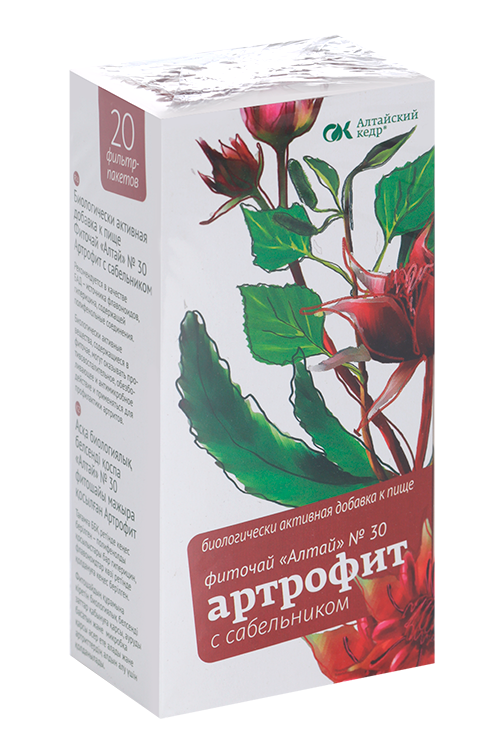 

Фиточай Алтай №30 Артрофит с сабельником, 2 г, 20 шт