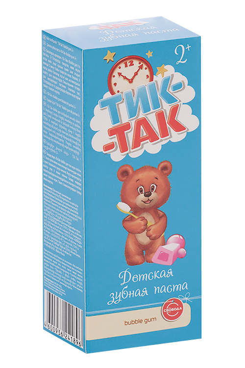 

З/паста Тик-Так дет Бабл гам (с 2 лет), 62 г