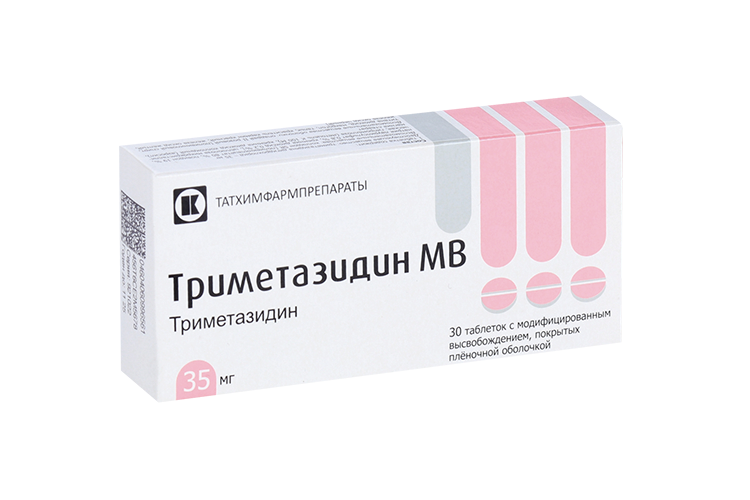 

Триметазидин МВ 35 мг, 30 шт, таблетки с модифицированным высвобождением покрытые пленочной оболочкой