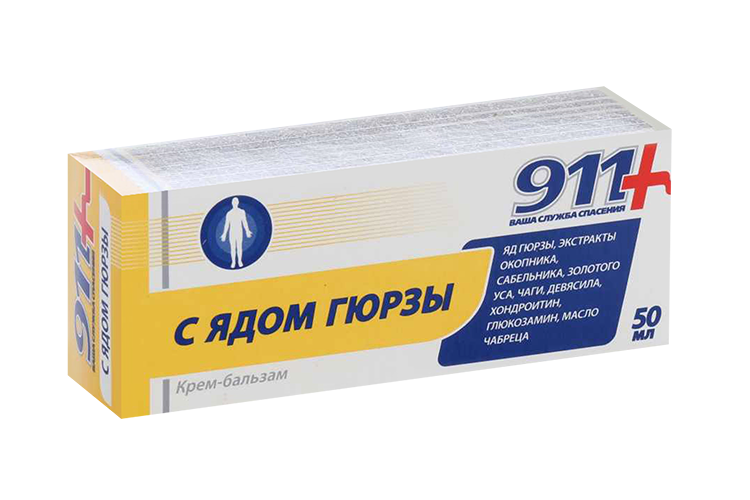 

Крем-бальзам 911 с ядом гюрзы, 50 мл