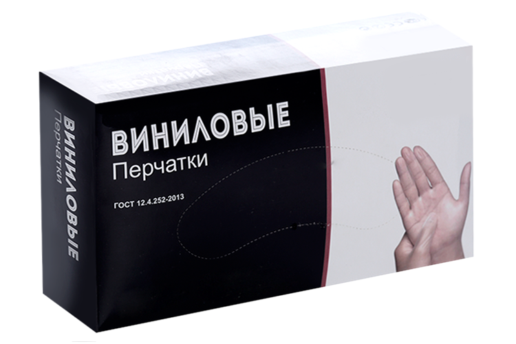 

Перчатки смотр/диагност н/с виниловые М, пара