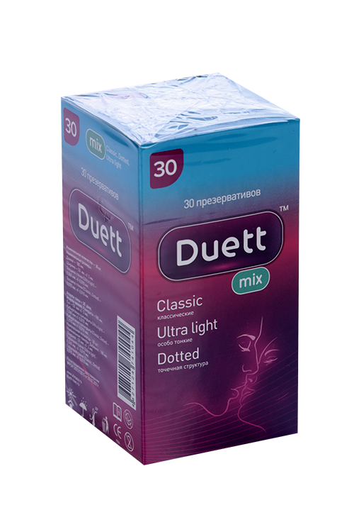 Презервативы Duett Mix, 30 шт