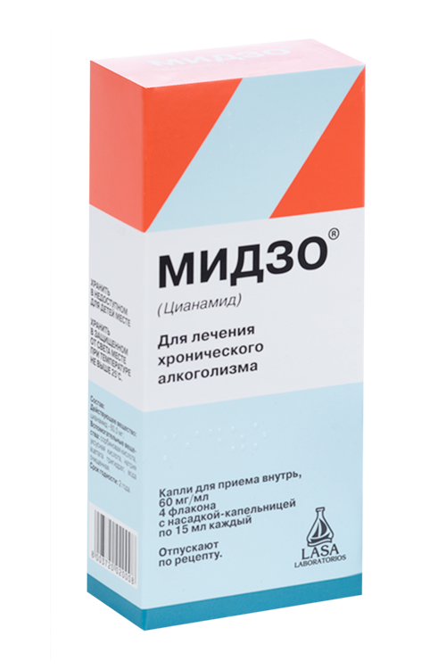 

Мидзо 60 мг/мл, 15 мл, 4 шт, капли для приема внутрь