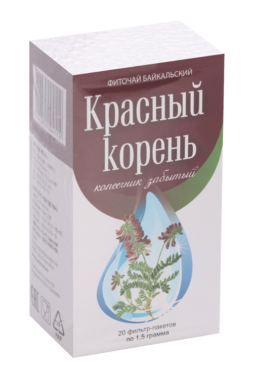 

Фиточай Байкальский Красный корень, 1,5 г, 20 шт, ф/п