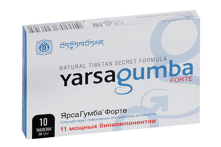 

Ярсагумба форте, 1,5 г, 10 шт, таблетки