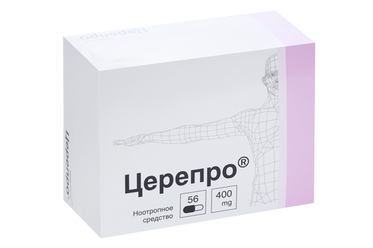 

Церепро 400 мг, 56 шт, капсулы