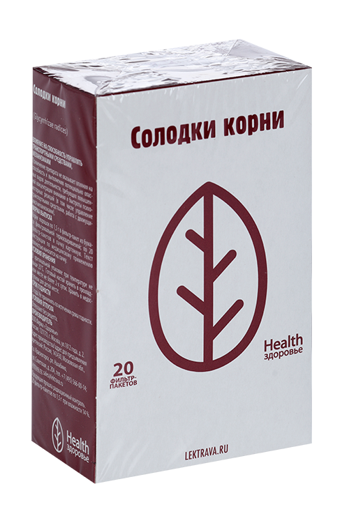 

Солодки корень, 1,5 г, 20 шт