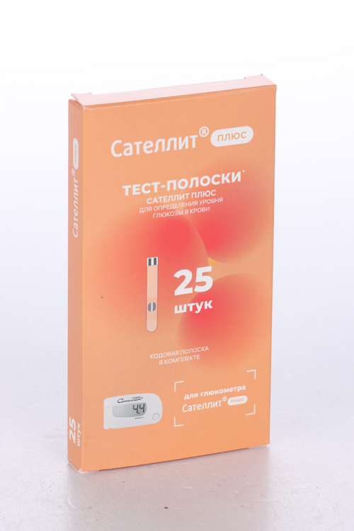 цена Тест-полоски Сателлит Плюс, 25 шт