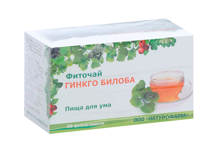 

Фиточай ГинкгоБилоба, 1,5 г, 20 шт
