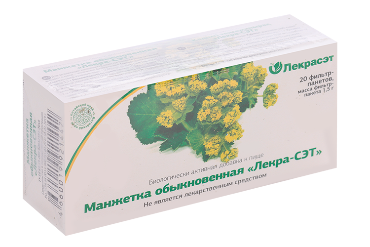 Манжетка обыкновенная Лекра-СЭТ, 1,5 г, 20 шт, фильтр-пакет