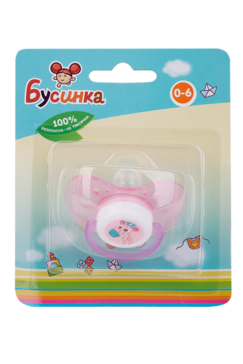 

Соска-пустышка Бусинка кристалл с кольцом (0-6 мес), (414)