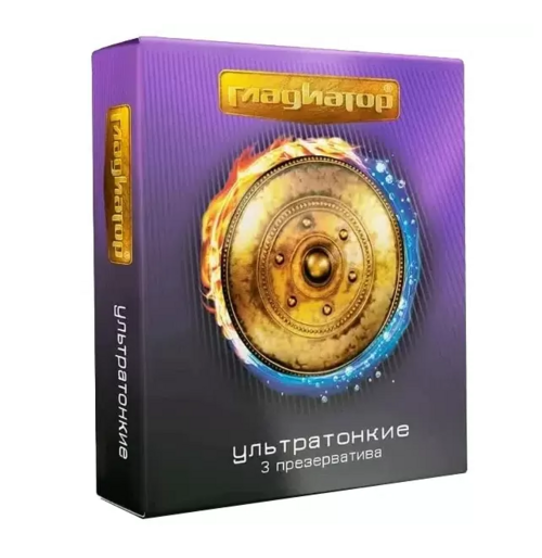 Презервативы Гладиатор ультратонкие, 3 шт
