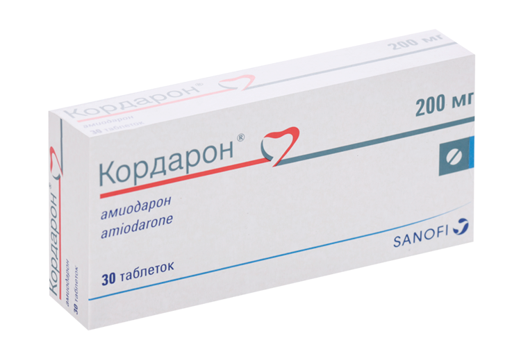 

Кордарон 200 мг, 30 шт, таблетки (Д)