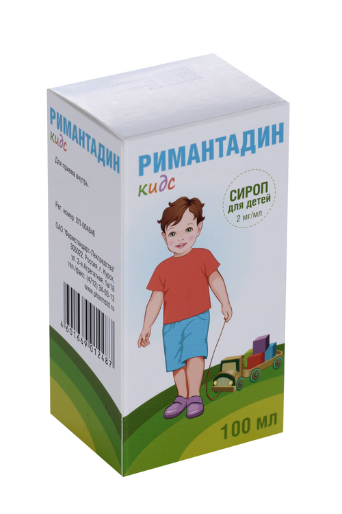 

Римантадин Кидс 2 мг/мл, 100 мл, сироп для детей