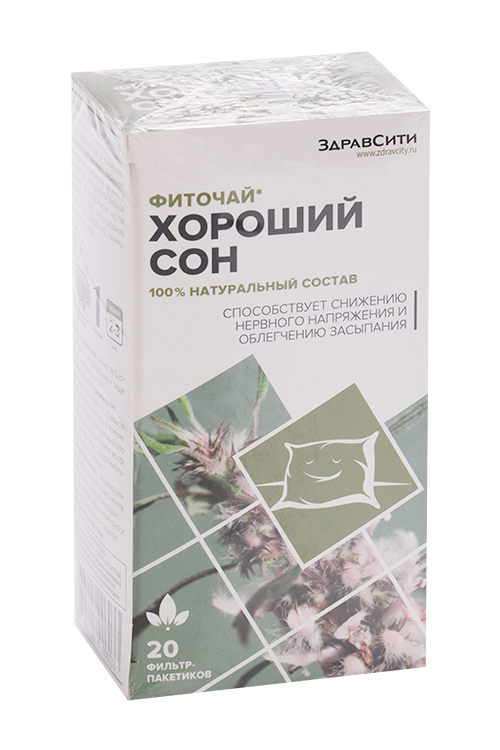 

Фиточай Здравсити Хороший сон, 2 г, 20 шт