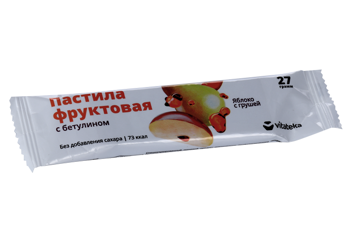 

Пастила Витатека фруктовая яблоко-груша, 27 г