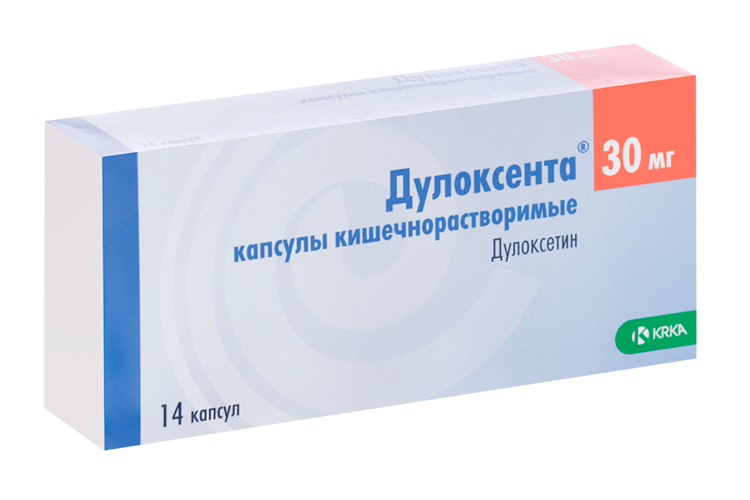 

Дулоксента 30 мг, 14 шт, капсулы кишечнорастворимые