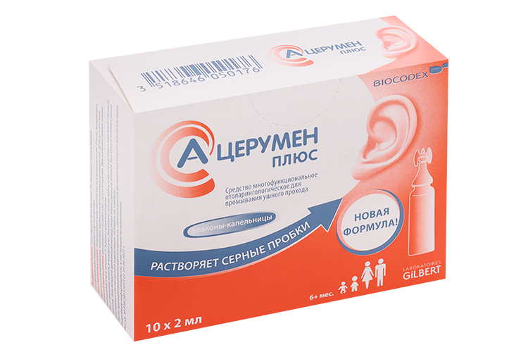 

Средство А-Церумен Плюс д/промыв ушного прохода, 2 мл, 10 шт