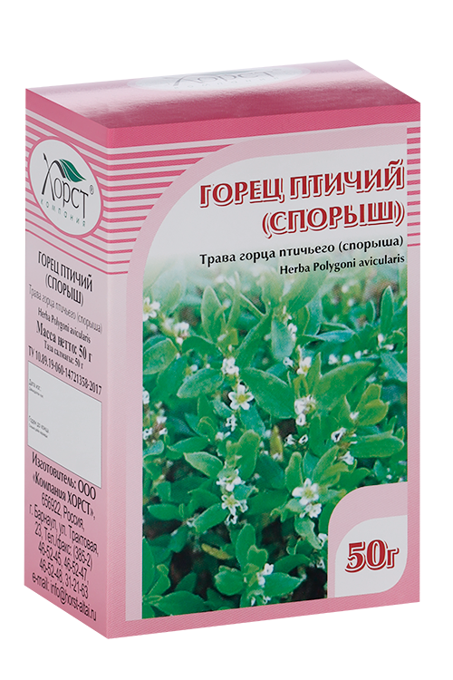 

Горца птичьего (Спорыша) трава, 50 г, сырье измельченное