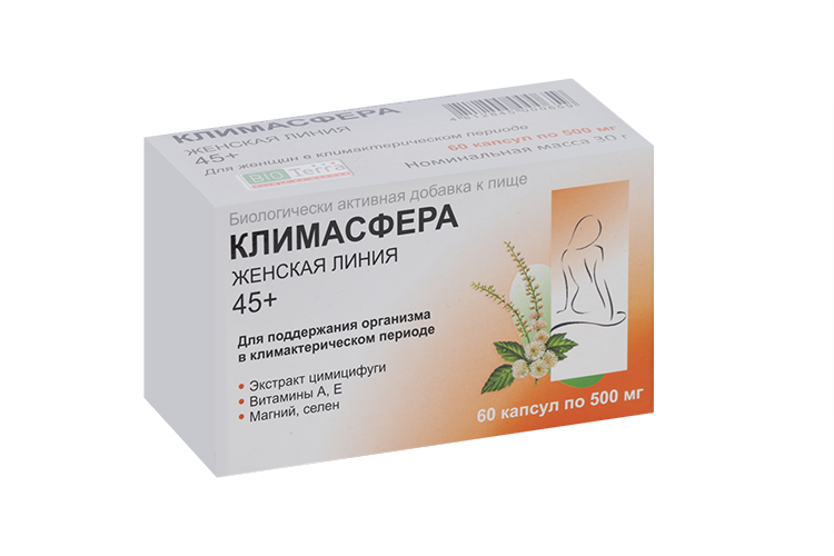

Климасфера, 500 мг, 60 шт, капсулы