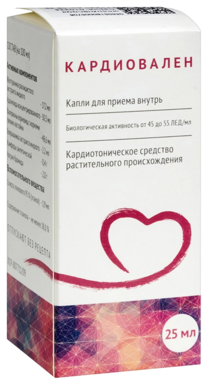 

Кардиовален, 25 мл