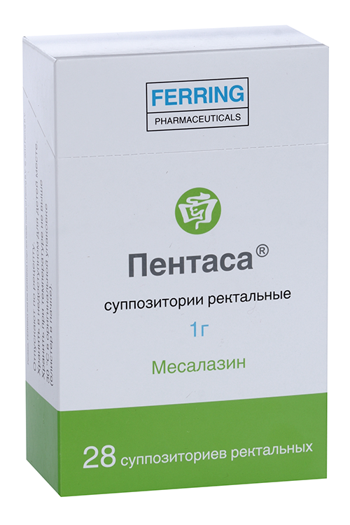 

Пентаса 1 г, 28 шт, суппозитории ректальные