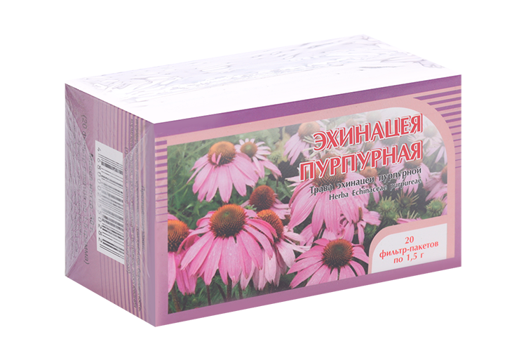 

Эхинацеи пурпурная трава, 1,5 г, 20 шт, ф/п