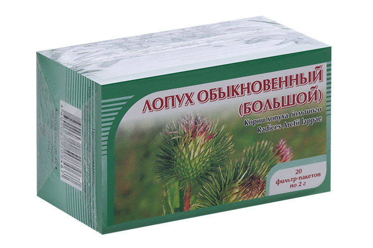 

Лопух обыкновенный, 2 г, 20 шт, фильтр-пакет