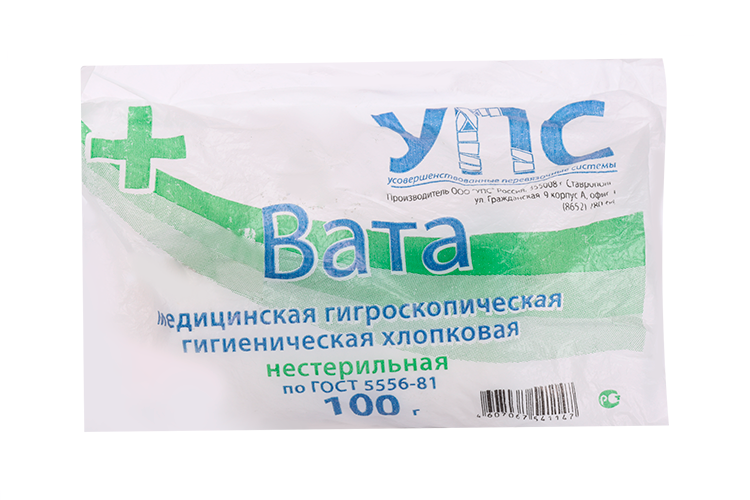 

Вата н/с гигроскоп хирург, 100 г