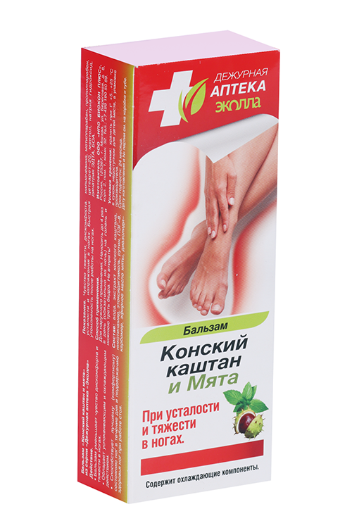 

Бальзам Дежурная аптека конский каштан/мята, 50 г