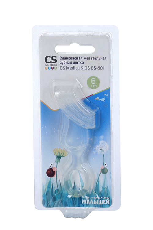 

З/щетка Си Эс Медика Кидс силик/жеват, (CS-501)
