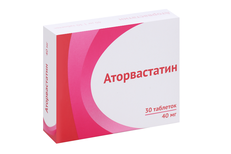 

Аторвастатин 40 мг, 30 шт, таблетки покрытые пленочной оболочкой