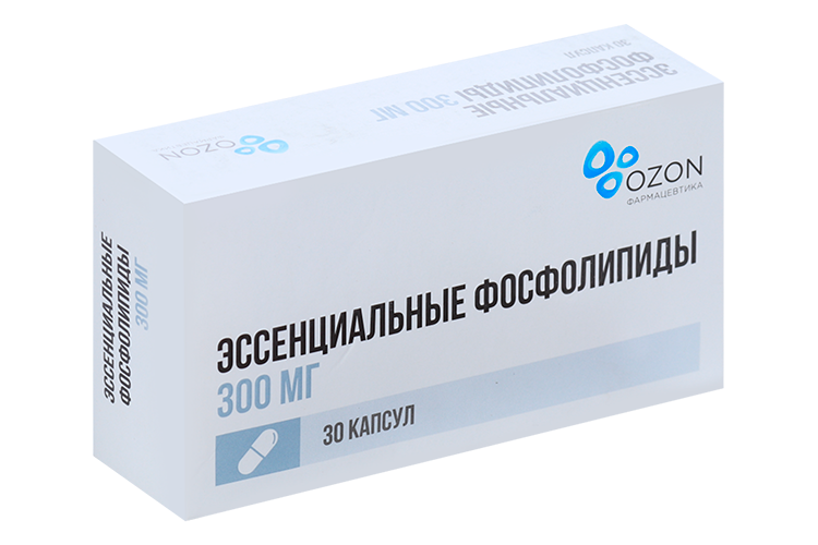 

Эссенциальные фосфолипиды 300 мг, 30 шт, капсулы