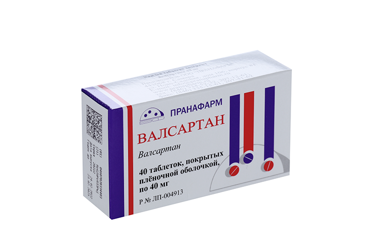 

Валсартан 40 мг, 40 шт, таблетки покрытые пленочной оболочкой