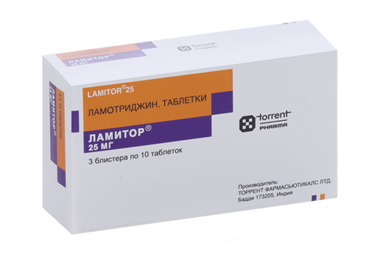 

Ламитор 25 мг, 30 шт, таблетки