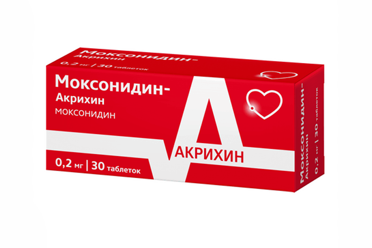 

Моксонидин-Акрихин 0.2 мг, 30 шт, таблетки покрытые пленочной оболочкой