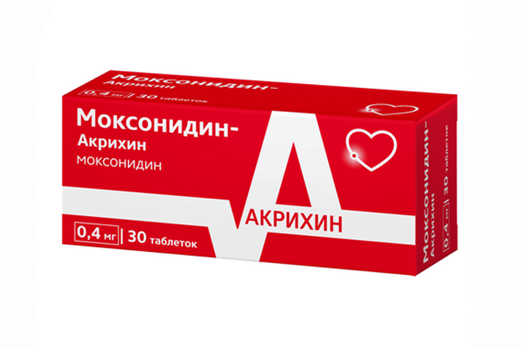 

Моксонидин-Акрихин 0.4 мг, 30 шт, таблетки покрытые пленочной оболочкой