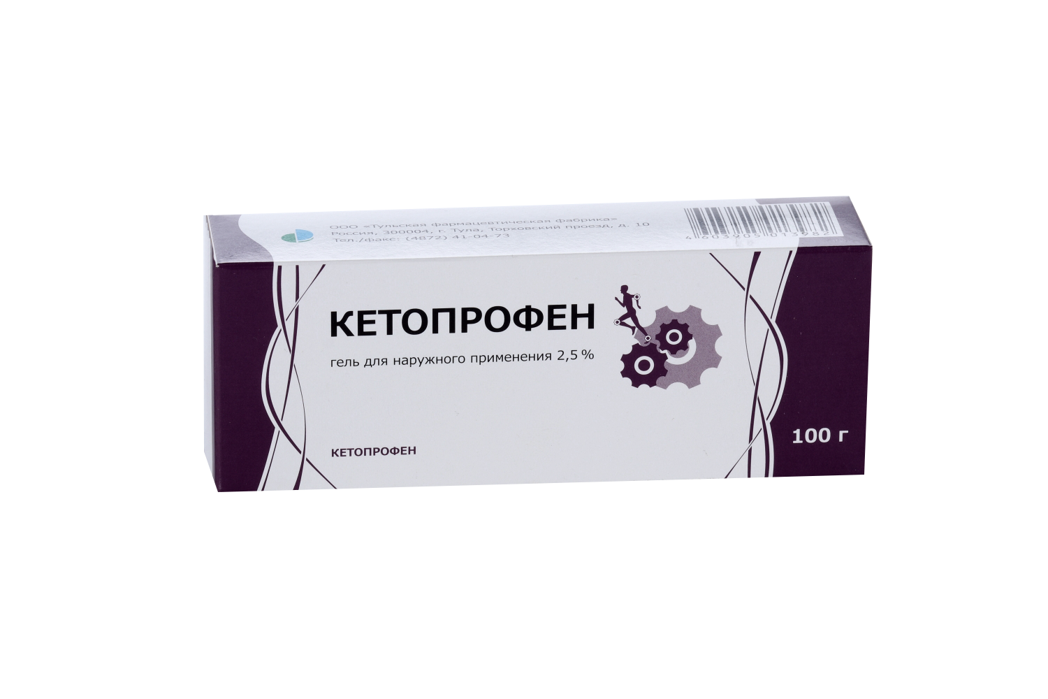 

Кетопрофен 2.5%, 100 г, гель для наружного применения