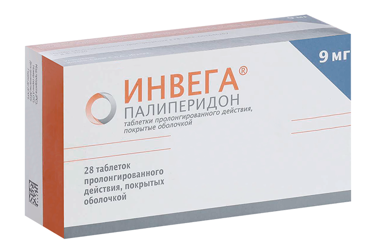 

Инвега 9 мг, 28 шт, таблетки пролонгированного действия покрытые оболочкой