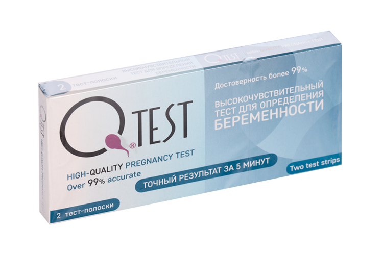 

Тест на опред беремен Qtest, 2 шт