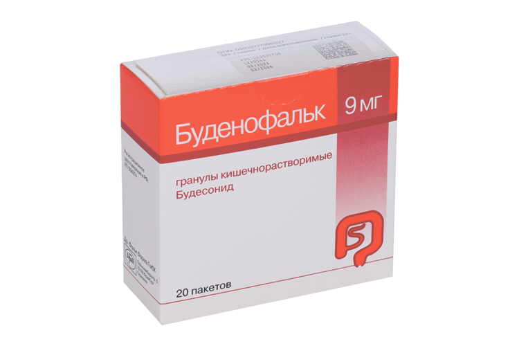 

Буденофальк, 9 мг, 20 шт, гранулы кишечнорастворимые