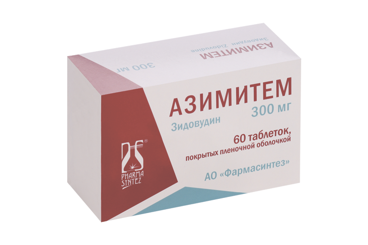 

Азимитем, 300 мг, 60 шт, таблетки покрытые пленочной оболочкой