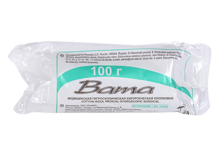 

Вата н/с, 100 г