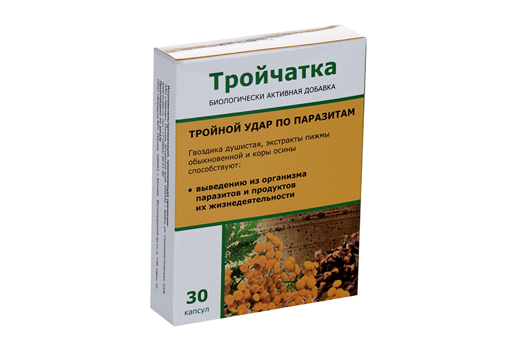 

Тройчатка, 0,42 г, 30 шт, капсулы